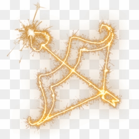 #fireworks #firecracker #gold #yellow #cupidsarrow - Brass, HD Png Download - gold firework png