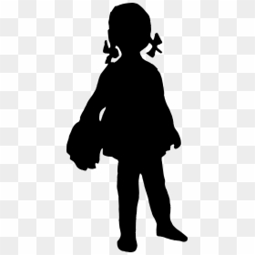 20 Girl Silhouette - Little Girl Silhouette Png, Transparent Png - reading silhouette png