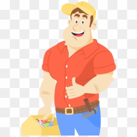 Handyman Services - Handy Man Png Cartoon, Transparent Png - handyman clipart png