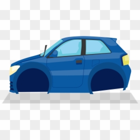 Car Without Wheels Animated Png, Transparent Png - car tire png