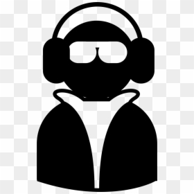 Cool Dude With Shades Earphones And Jacket - Cool Dude Icon, HD Png Download - cool shades png