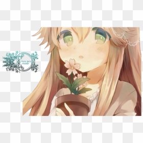 Transparent Flower Crown Png Tumblr - Small Anime Girl Cute, Png Download - anime flower png