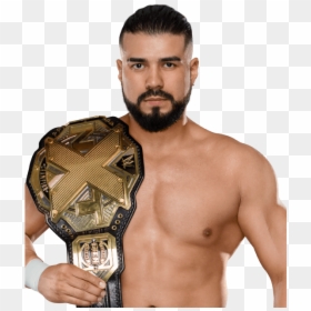 Transparent Aleister Black Png - Andrade Cien Almas Wwe, Png Download - wwe intercontinental championship png