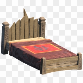 Medieval Noble Bed Medieval Bed- - Bed Medieval, HD Png Download - bed top view png