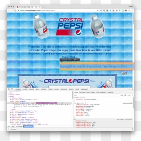 Web Page, HD Png Download - crystal pepsi png