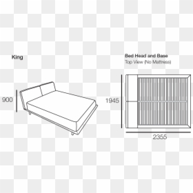 View All Configurations - Bed Dimensions, HD Png Download - bed top view png