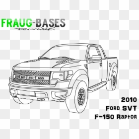 Drawn Raptor Pencil And - Ford Raptor Line Drawing, HD Png Download - ford f150 png