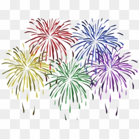 Huge Freebie Download - New Year Fireworks Png, Transparent Png - blue fireworks png
