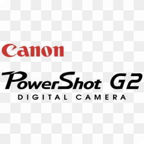Canon Powershot G2 Logo Png Transparent - Canon Powershot Logo, Png Download - canon dslr png