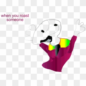 When You Roast Someone Illustration Pink Text Mammal - Illustration, HD Png Download - lol meme png