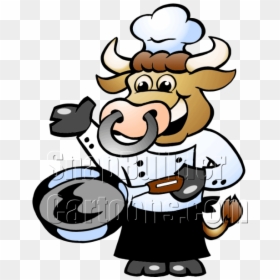 Clipart Cow Chef - Bull Chef, HD Png Download - chef clipart png