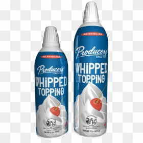 Aerosol Whipped Topping - Plastic Bottle, HD Png Download - whip cream png