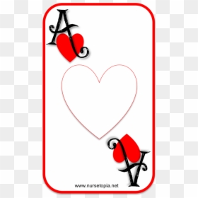 Card Iology Encouragement Nursetopia - Ace Of Hearts Png, Transparent Png - ace of hearts png