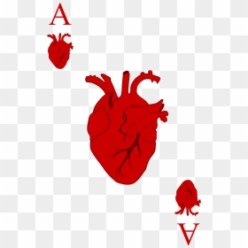 Creepy Ace Of Hearts, HD Png Download - ace of hearts png