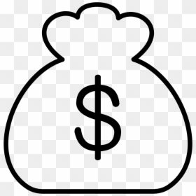 Moneybag - Line Art, HD Png Download - moneybag png