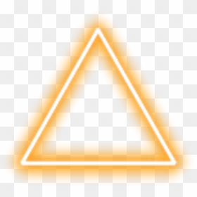 Transparent Yellow Triangle Png - Neon Triangle Png, Png Download - yellow triangle png