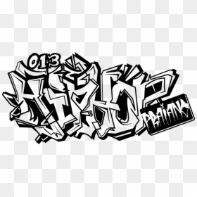 Drawn Graffiti Black And White - Hip Hop Graffiti Png, Transparent Png - grafiti png