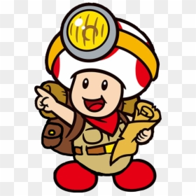 Paper Shin A - Super Mario Toad Icon, HD Png Download - captain toad png