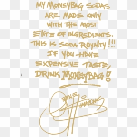 Handwriting, HD Png Download - moneybag png