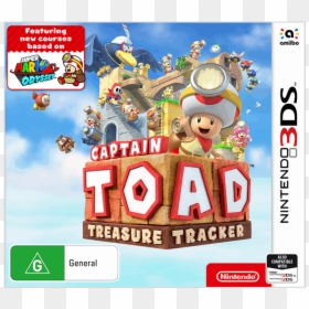 Captain Toad Treasure Tracker 3ds Cover, HD Png Download - captain toad png