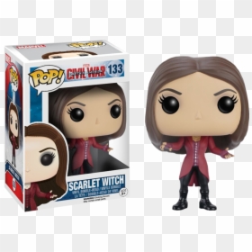 Funko Pop Scarlet Witch Civil War, HD Png Download - scarlet witch avengers 2 png