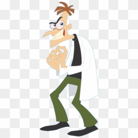 Dr Doofenshmirtz, HD Png Download - phineas and ferb png
