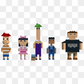 Phineas And Ferb Lego Characters, HD Png Download - phineas and ferb png