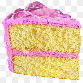 Slice Of Pink Cake , Png Download - Birthday Cake Slice Png, Transparent Png - pink cake png