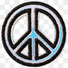 Puffy Iridescent Peace Sign Patch - Hippie Clipart, HD Png Download - iridescent png