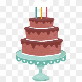 Vector Layers Cake - Birthday Cake With Layers, HD Png Download - pink cake png