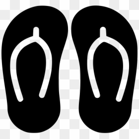 Slippers - Flip Flop Silhouette Svg, HD Png Download - slippers png