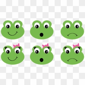 Cartoon Frog Face - Frog Face Clipart, HD Png Download - cartoon frog png