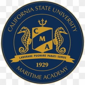 Calmaritime Seal Coated Blue Gold - California State University Maritime Academy, HD Png Download - gold label png