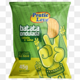 Batata Ondulada Cebola E Salsa"  Title="batata Ondulada - Batata Pratic Leve, HD Png Download - batata frita png