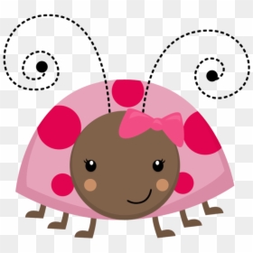 Joaninha Minus Already Felt Cute - Clipart Pink Ladybug, HD Png Download - cute ladybug png