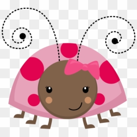 Joaninha Minus Already Felt Cute - Clipart Pink Ladybug, HD Png Download - cute ladybug png