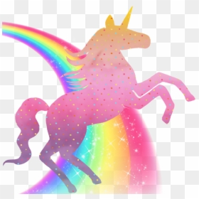 Unicorn Clipart Watercolor - Rainbow Unicorn Watercolor Png, Transparent Png - pink unicorn png