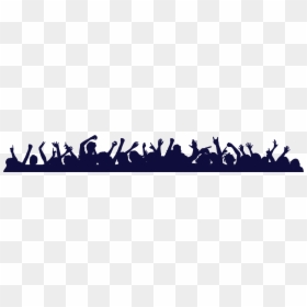 Transparent Crowd Silhouette Png, Png Download - cheering crowd png