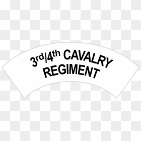 3rd 4th Cavalry Regiment Battledress Flash Black And - Circle, HD Png Download - black flash png