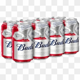 Budweiser 8 X 355 Ml - Budweiser 8 Pack Can, HD Png Download - budweiser can png