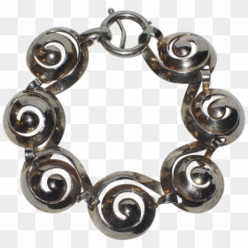 Bracelet, HD Png Download - silver swirl png