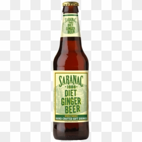 Saranac 1888 Diet Ginger Beer Bottle - Glass Bottle, HD Png Download - soft drinks png