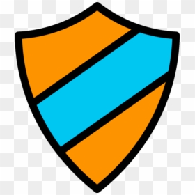 Emblem Icon Orange-light Blue - Dark Blue Shield Transparent, HD Png Download - orange light png