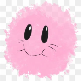 Eye Face Pink Red Facial Expression Nose Smile Cartoon - Facial Expression, HD Png Download - kirby face png