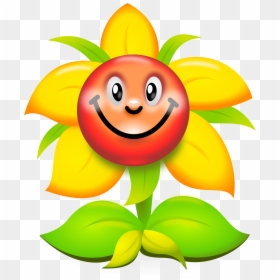 Clipart - Smiley Sunflower, HD Png Download - silly face png