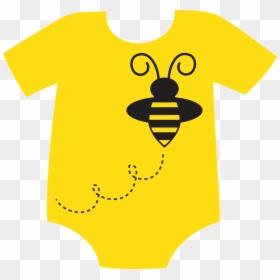 Clipart Baby Cloth - Yellow Baby Onesie Clipart, HD Png Download - baby clothes png