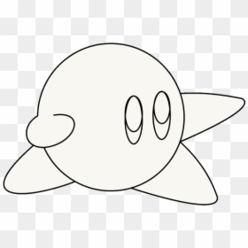 How To Draw Kirby - Cartoon, HD Png Download - kirby face png