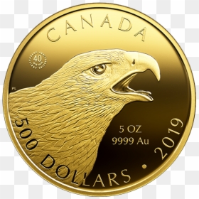 Gold Coin Eagle Canada, HD Png Download - golden eagle png