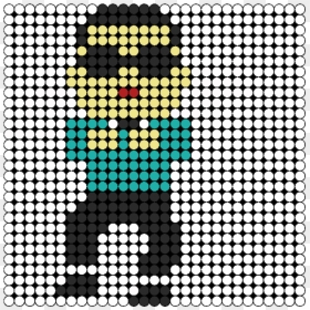Psy Gangnam Style Perler Bead Pattern / Bead Sprite - Perry The Platypus Perler Bead, HD Png Download - gangnam style png