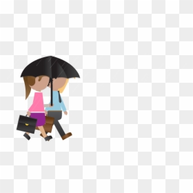 Cartoon Employee With Umbrella Png, Transparent Png - umbrella corporation png